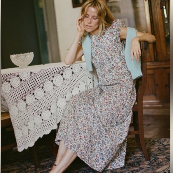 Doen Rhodia Dress in Creame Prairie De Montagne - Picture 2 of 8